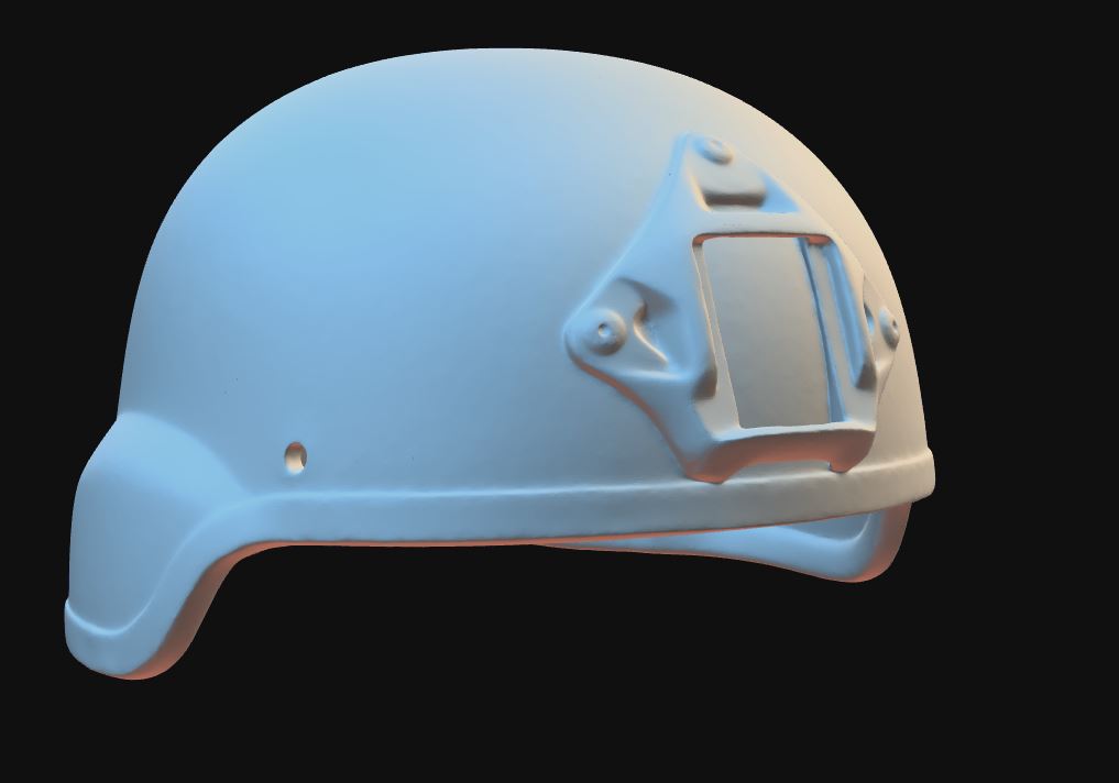 MICH 2000 helmet 3d scan