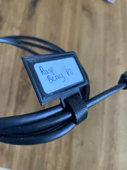 Label plate for cables