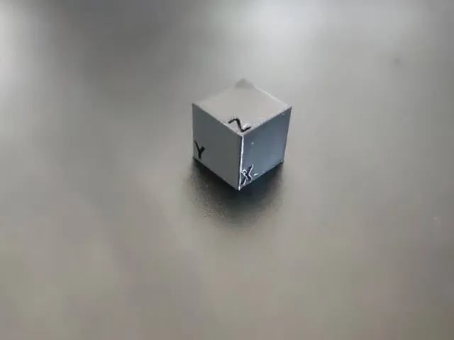 Simpe tolerance test cube