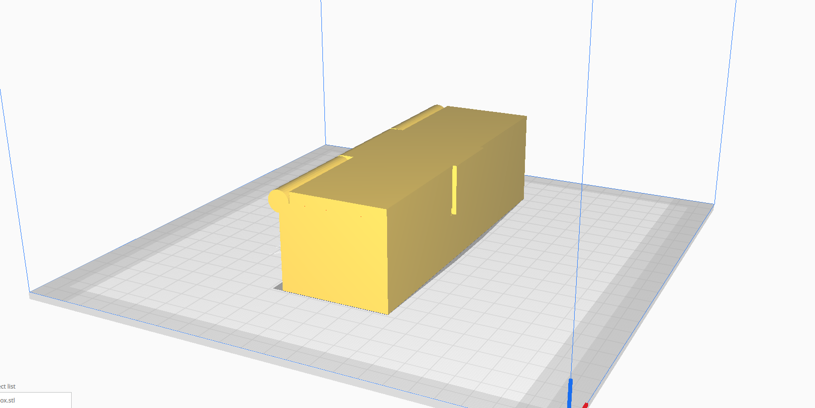 Just a box with hinges and a clip to close fr