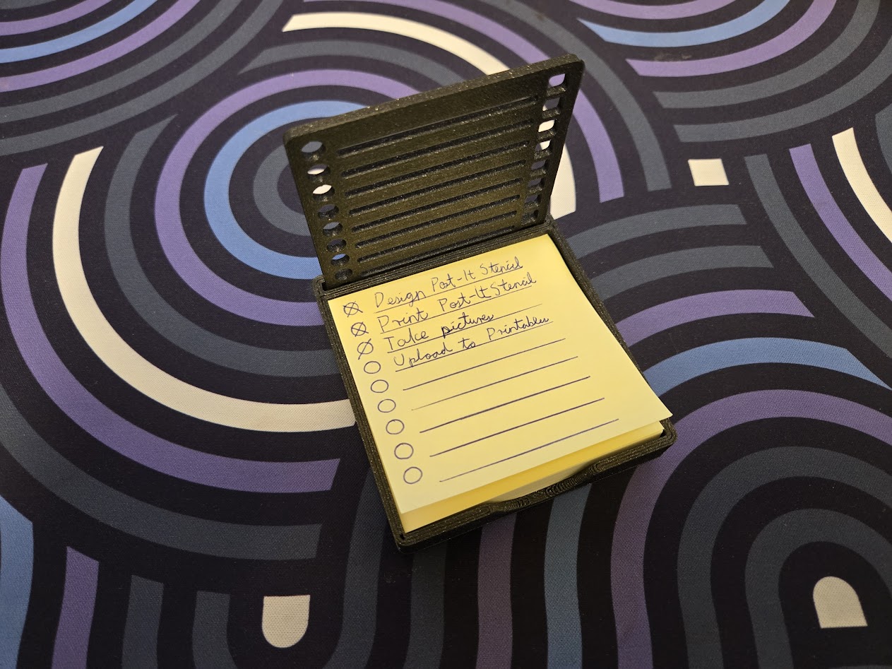 Miniatura 2 do modelo 3D Post-It Case & To-Do List Stencil