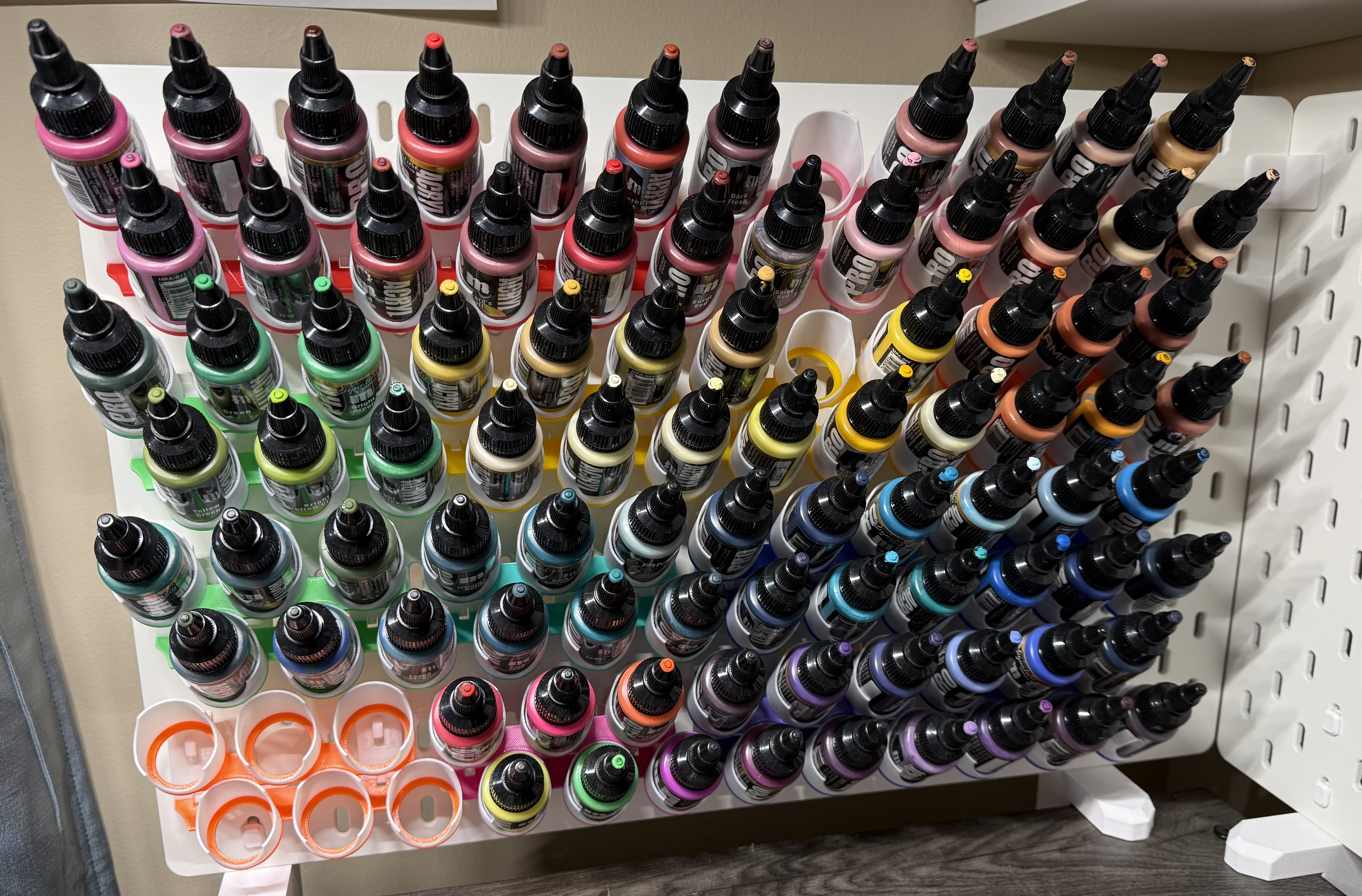 Pro Acryl Paint Bottle Holders for Ikea Skadis
