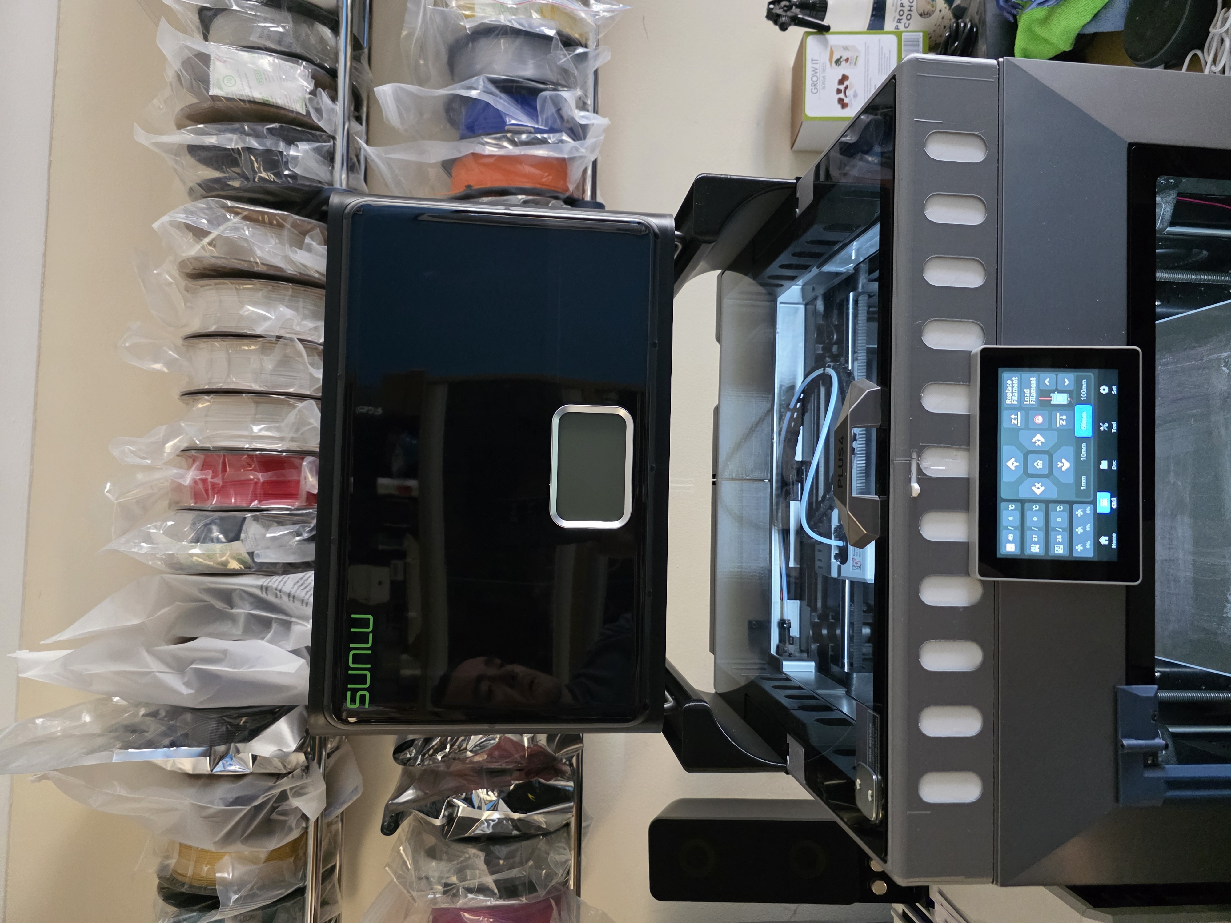 Qidi Plus 4 vented riser with shelf