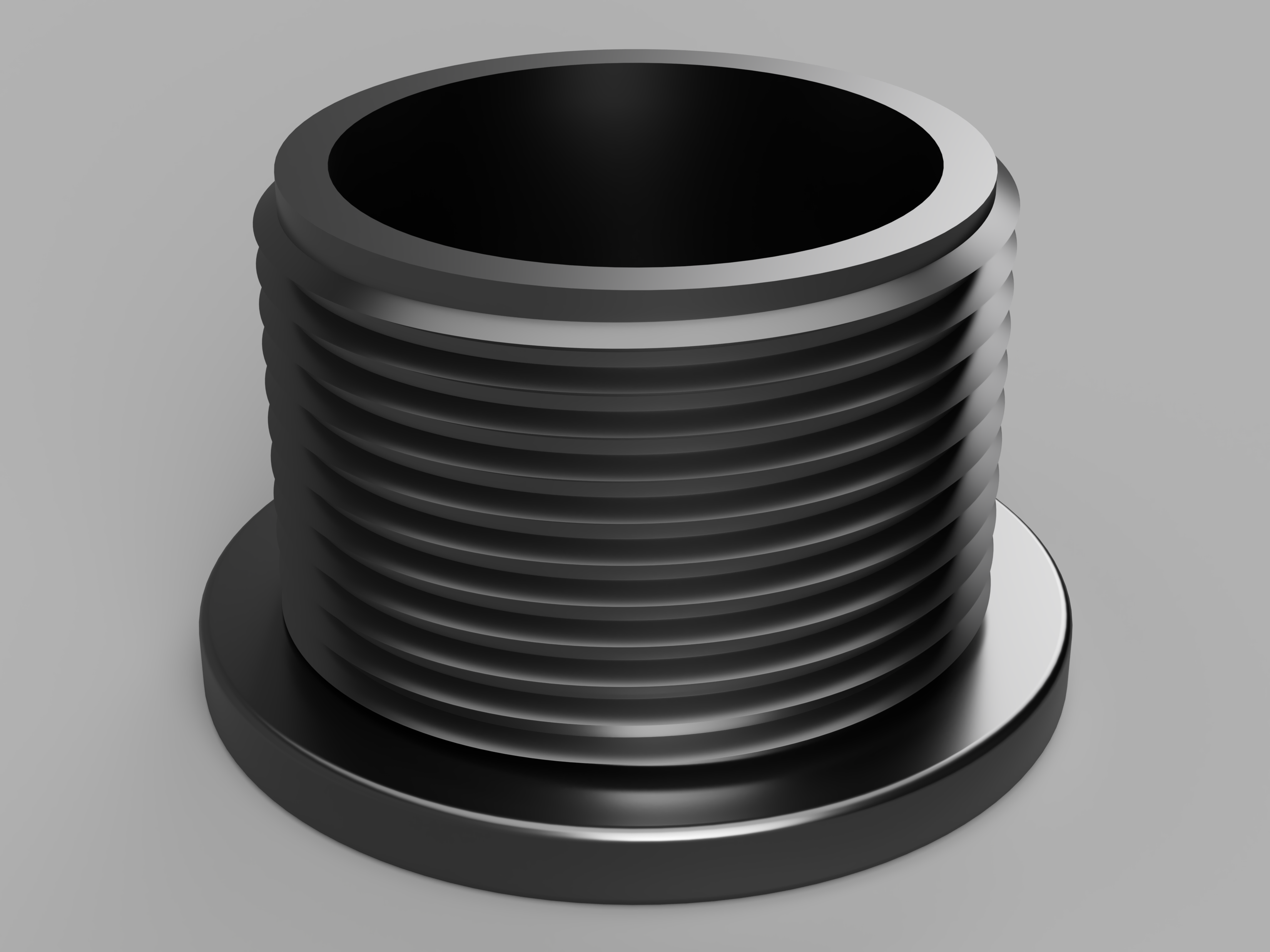 Furniture leg low profile screwing base