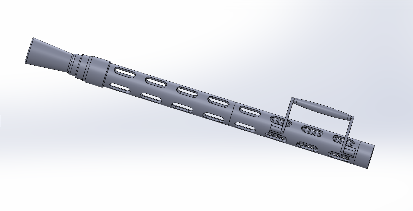Bergmann MG15 barrel for nerf lug