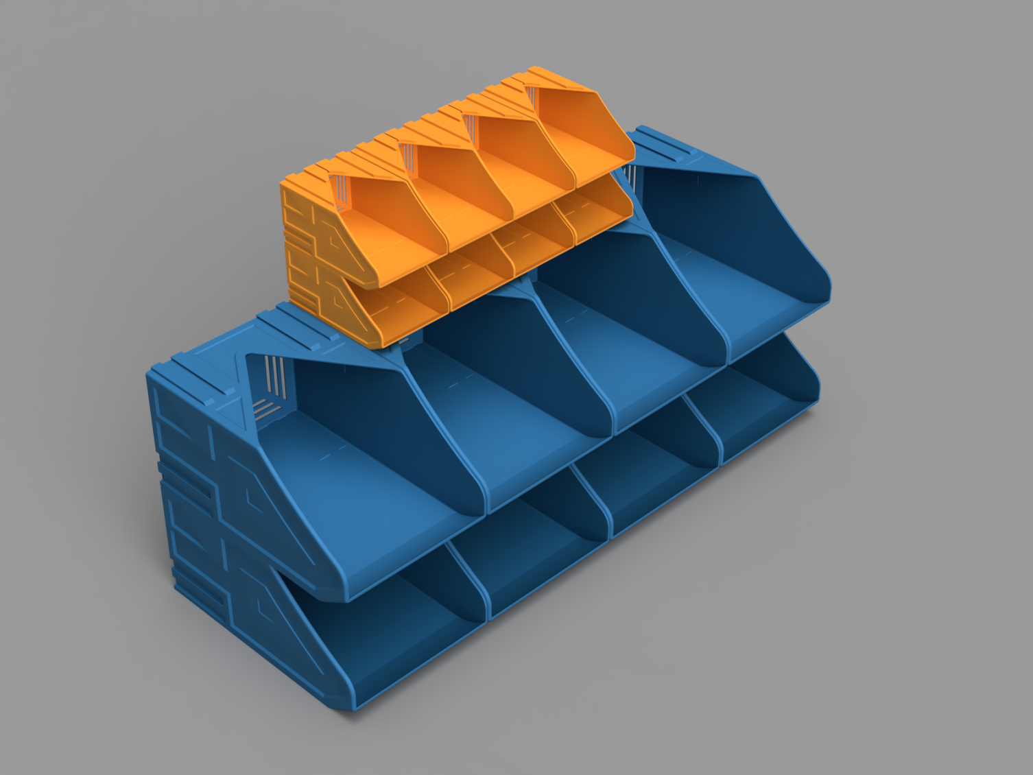 Miniatura 4 do modelo 3D Stackable Interlocking Bins