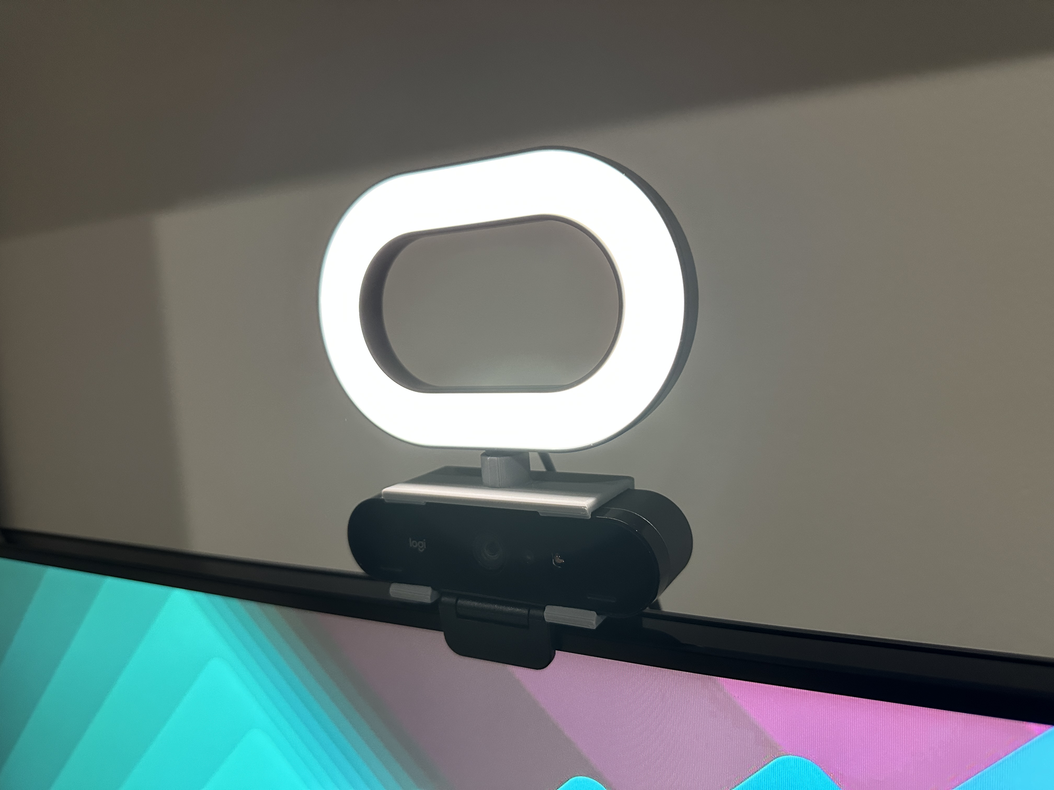 IKEA STÄNKREGN mount for Logitech Brio 4K webcam