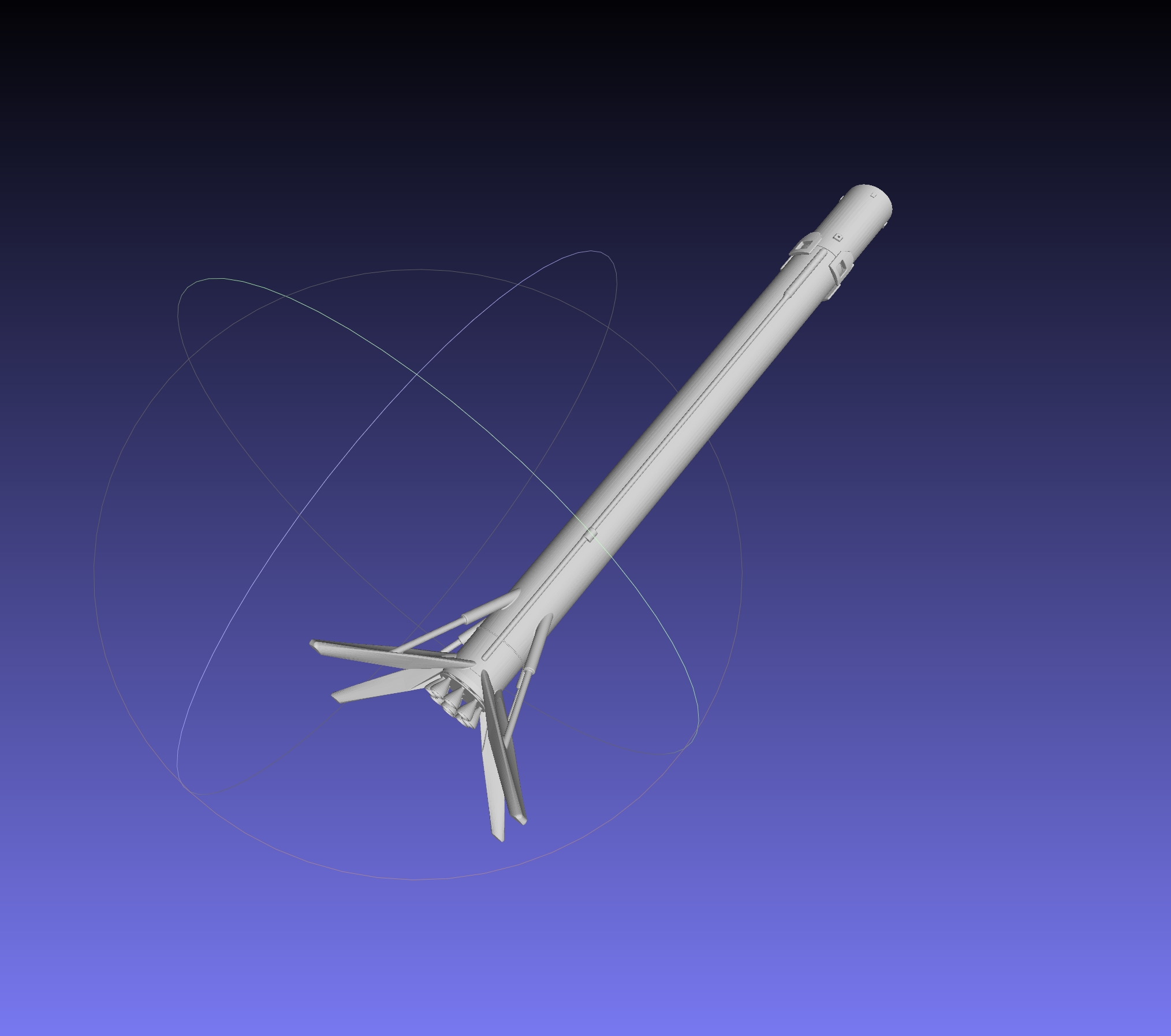 Space-X Falcon 9 Landed Stage