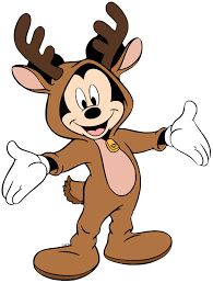 Mickey mouse Rudolph xmas