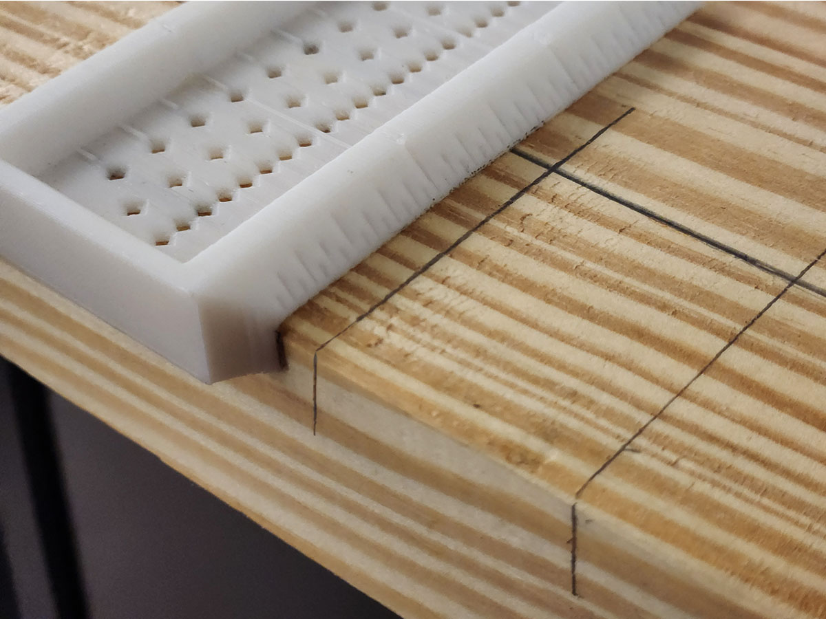 Saddle Ruler Square with marking holes for woodworking inches — miniatura 6