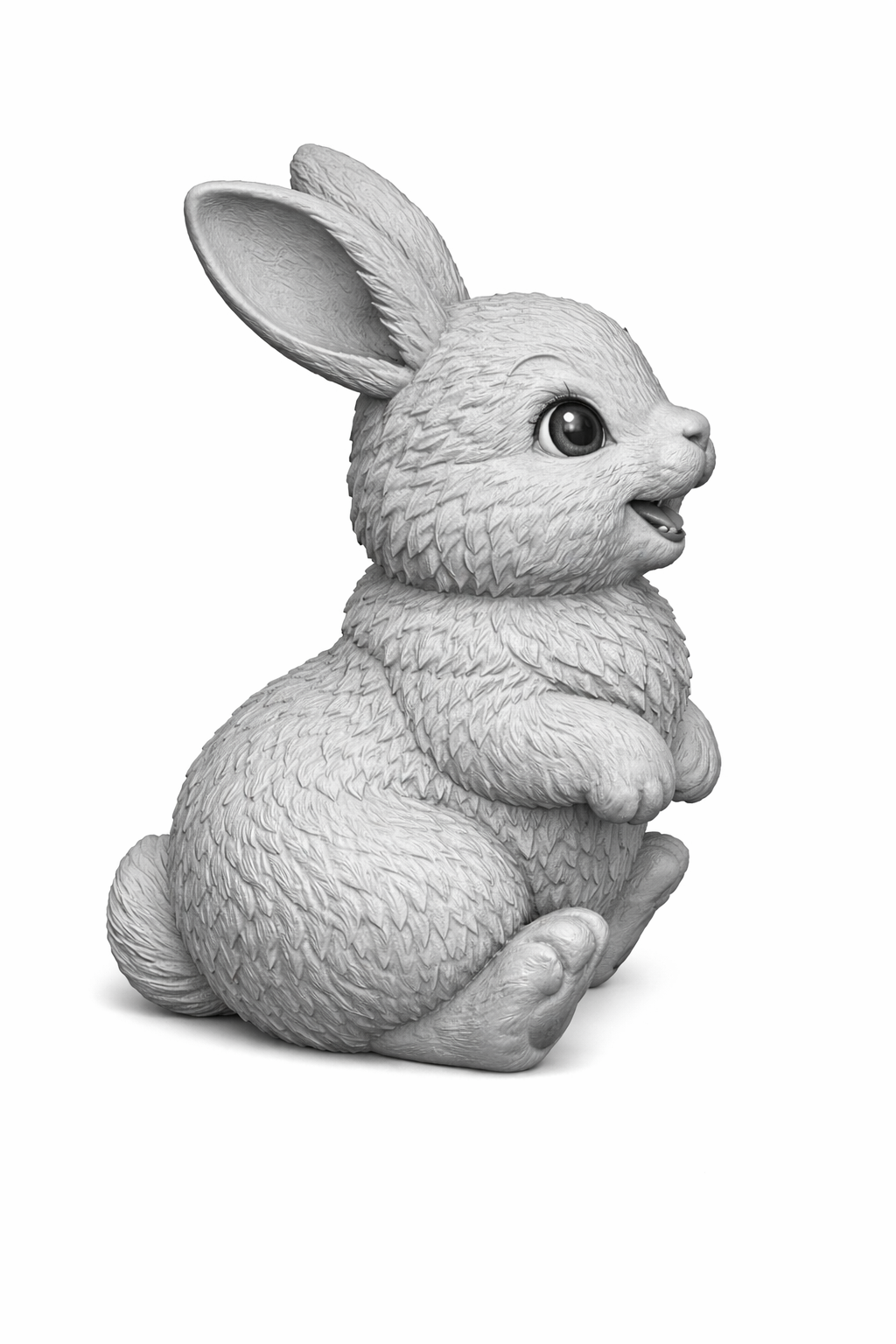 Miniatura 3 do modelo 3D little rabbit for empty egg