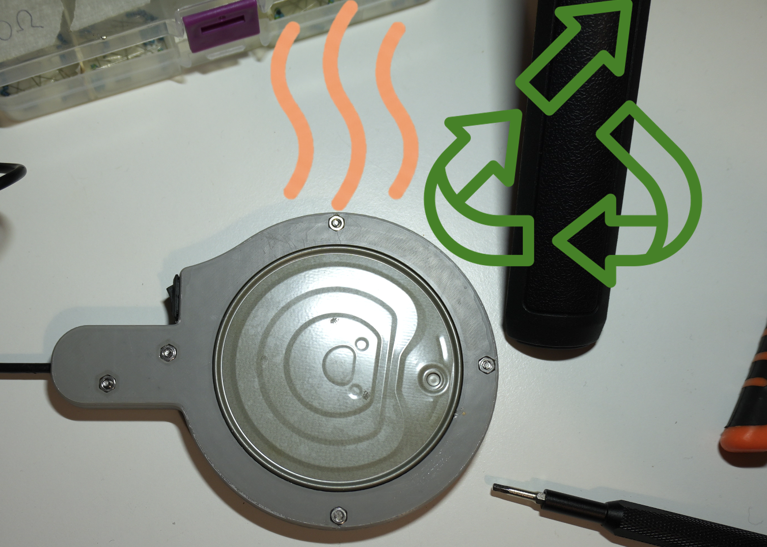 DIY Upcycled Can Lid USB Hand Warmer / Period Pain Relief Device