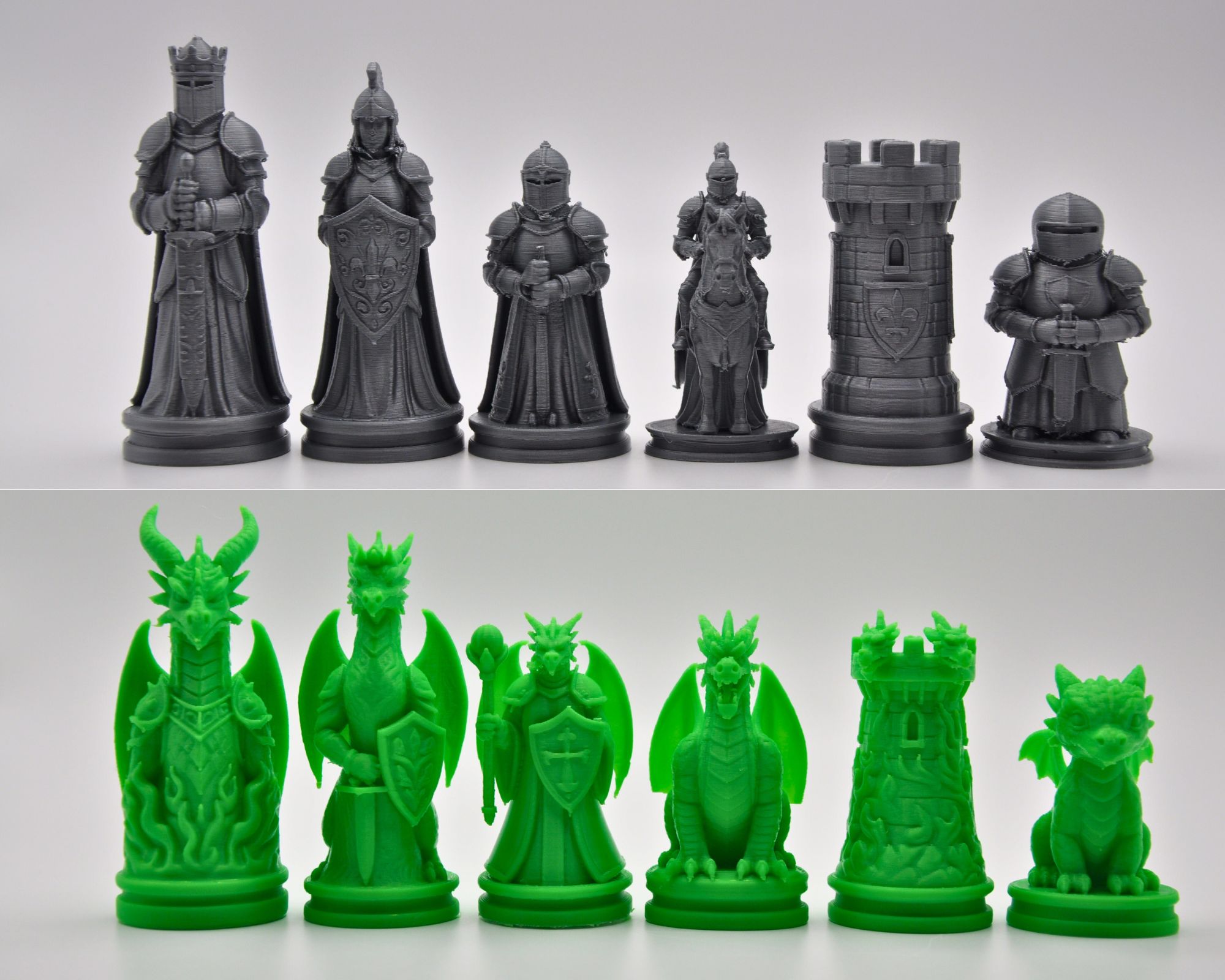 Knights v Dragons Chess Set