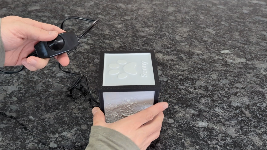 3D-printed Lithophane Picture/Memory Box — miniatura 5