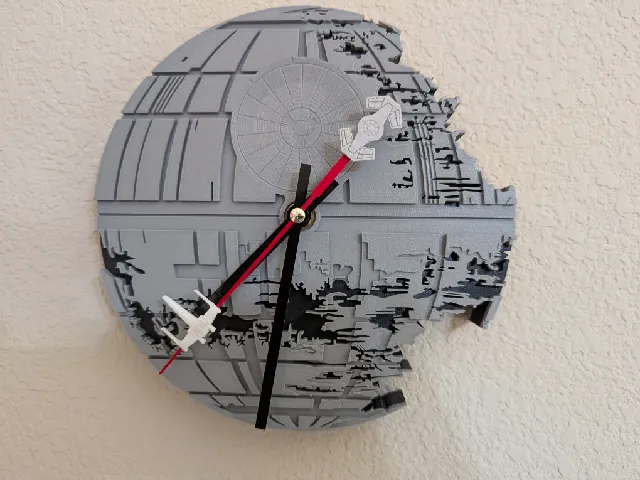 Tie Fighter for Death Star Clock