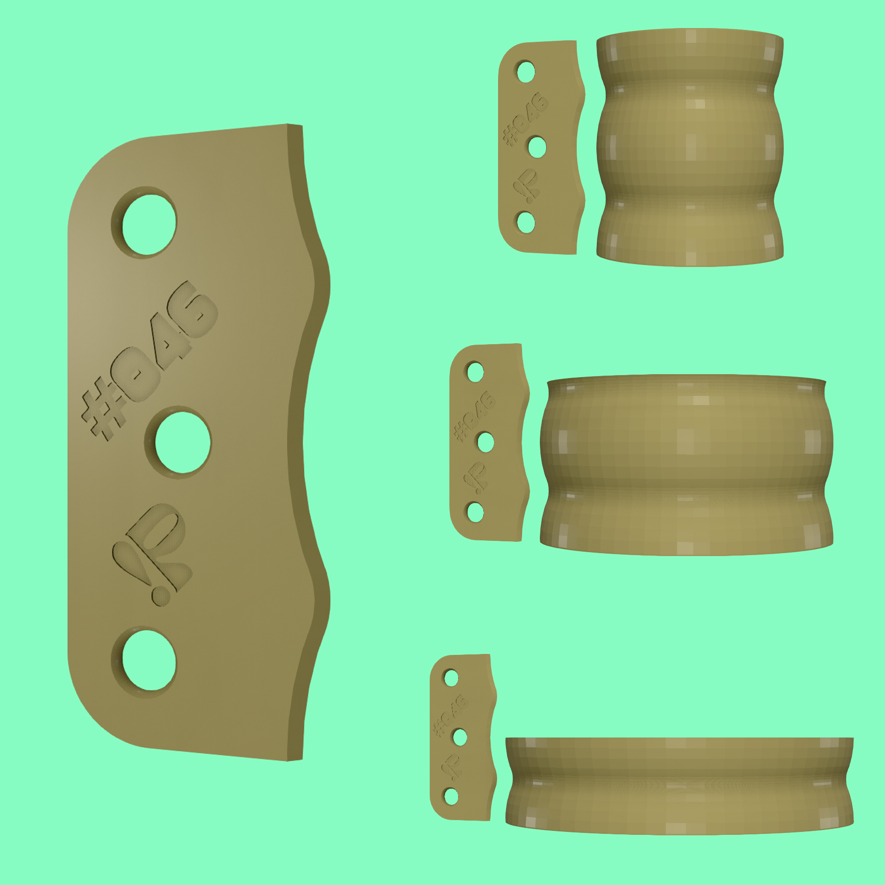 Pottery rib tool #046