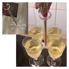Wine glass holder