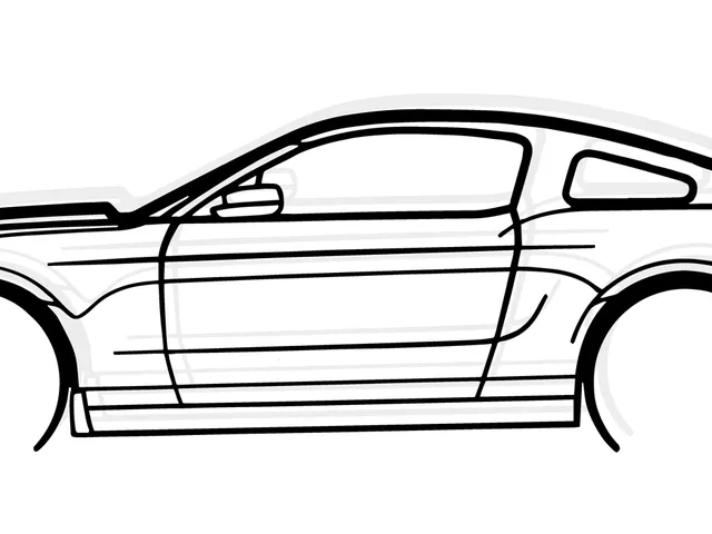 2013 Ford Mustang Wallart Silhouete