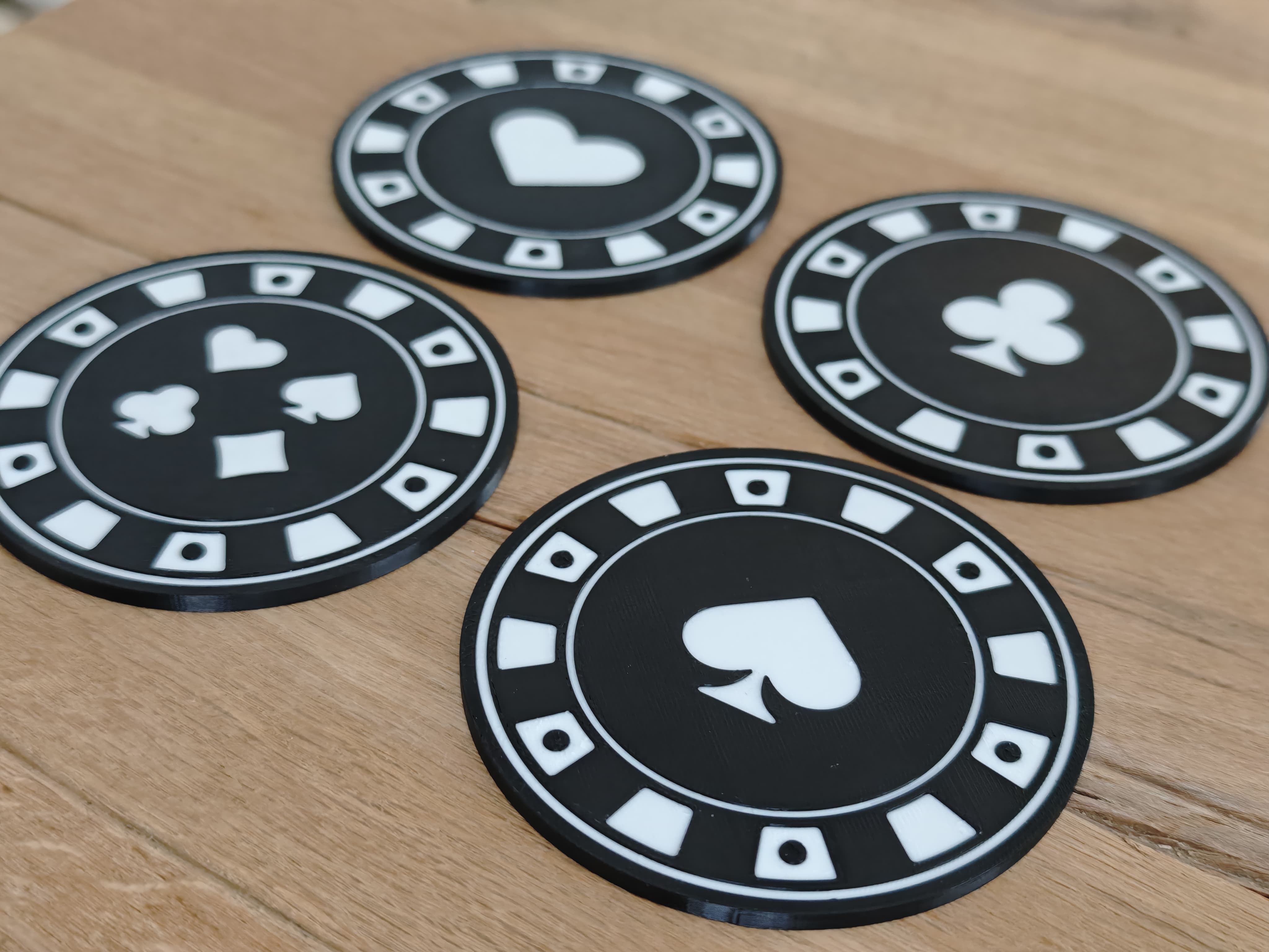 POKER CHIP Tassenuntersetzer passend zum Pokern und jeden Pokerfan