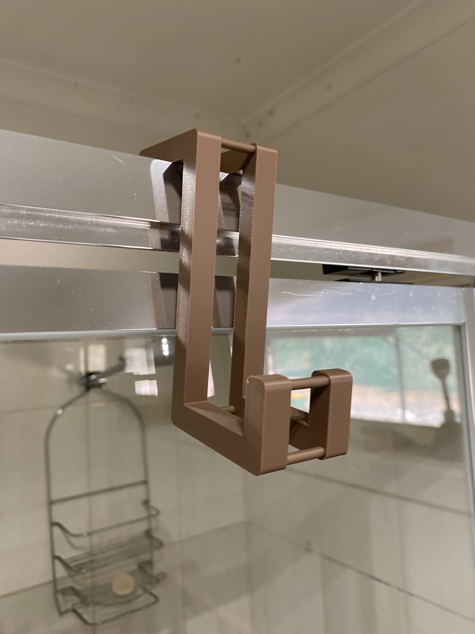 over shower towel hanger