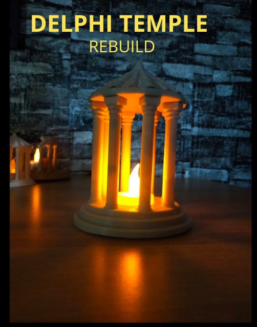 Delphi Temple - candle holder