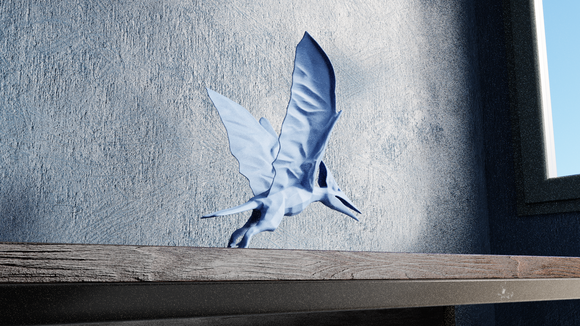 Miniatura 4 do modelo 3D Low Poly Pterodactyl