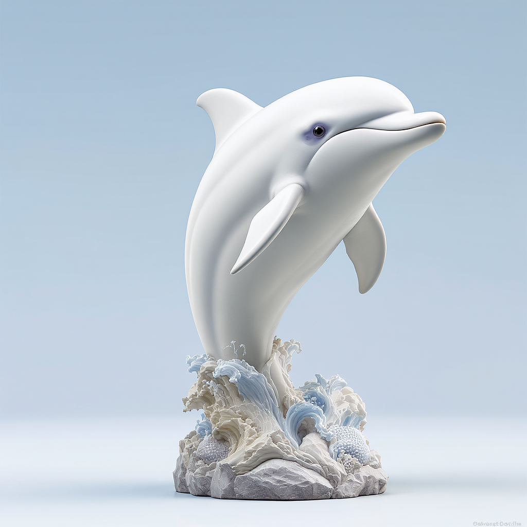 White Dolphin Statue