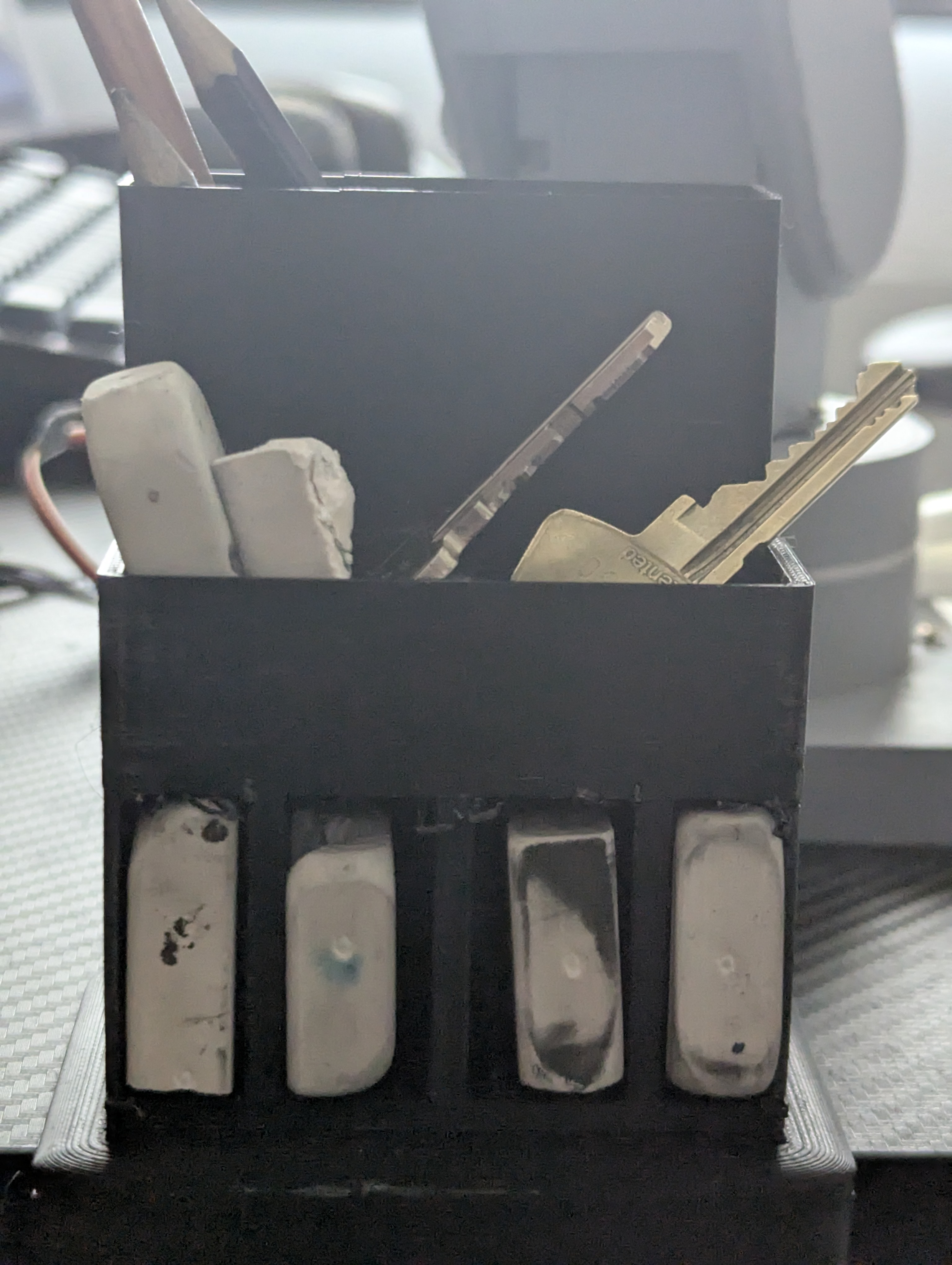 Slip On Pen, Eraser, and Key Organizer