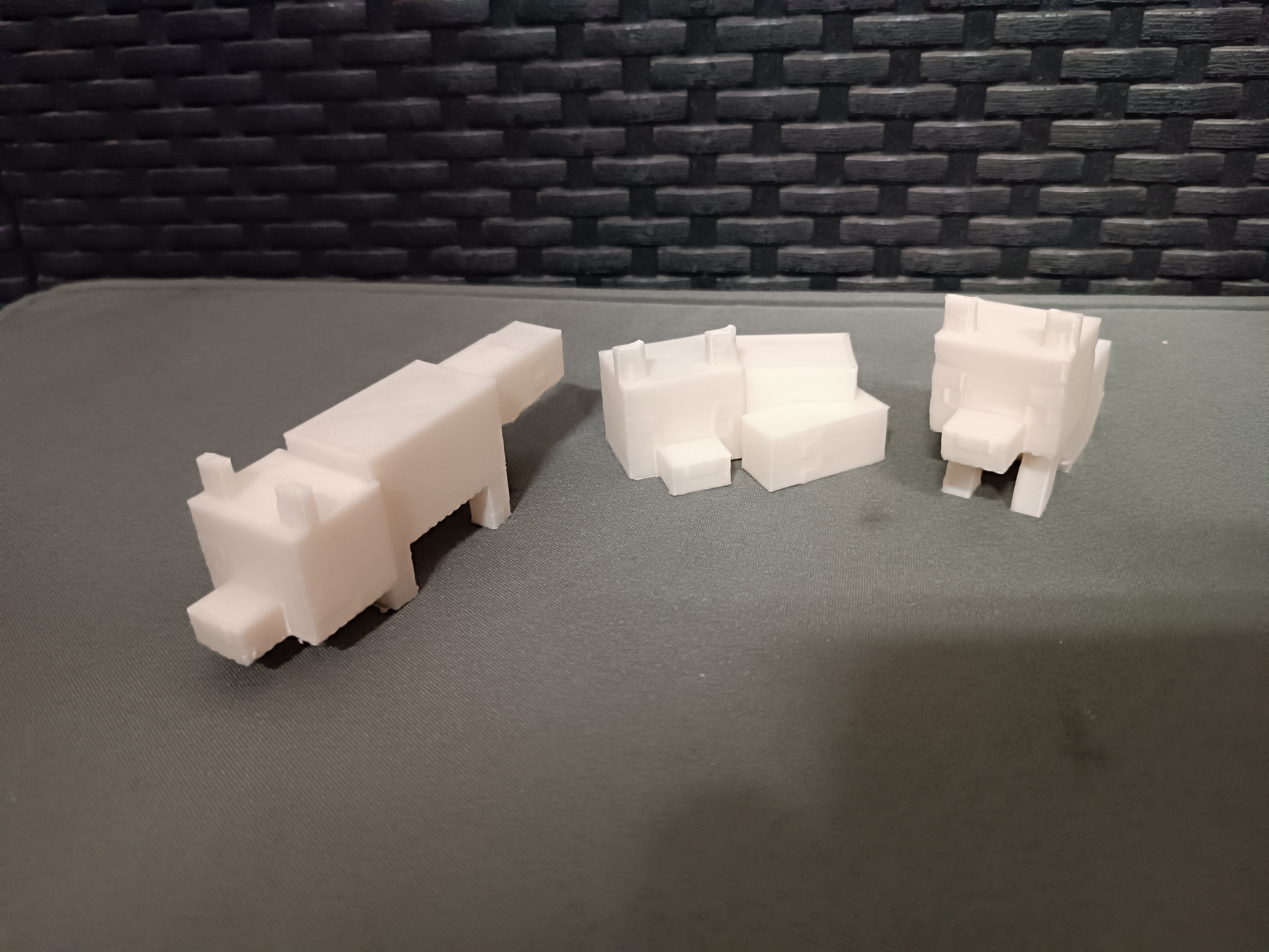 Miniatura 2 do modelo 3D Fox Minecraft