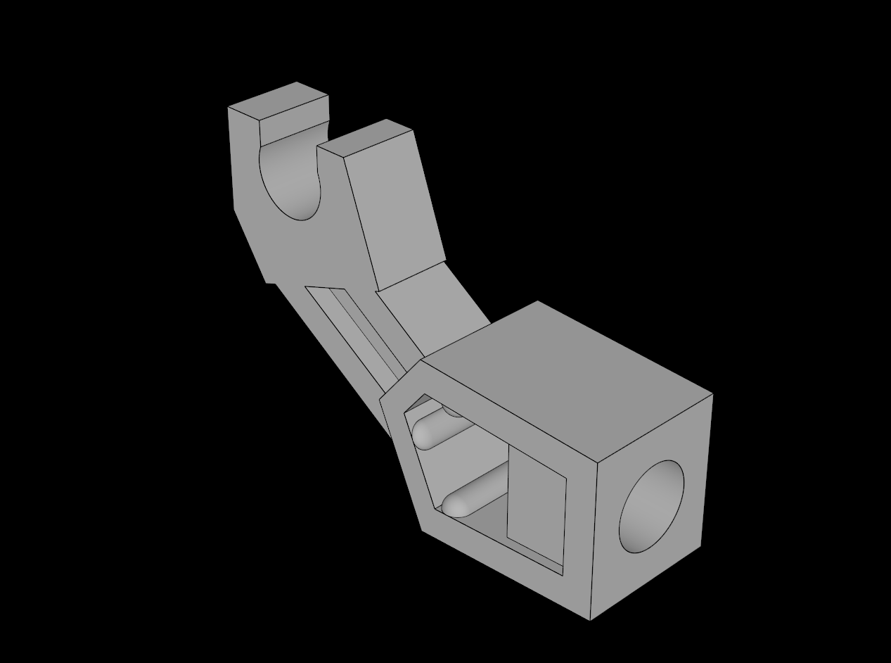 Lego Compatible (98313.dat) Minifig Mechanical Arm with Clip and Rod Hole with Thick Forearm