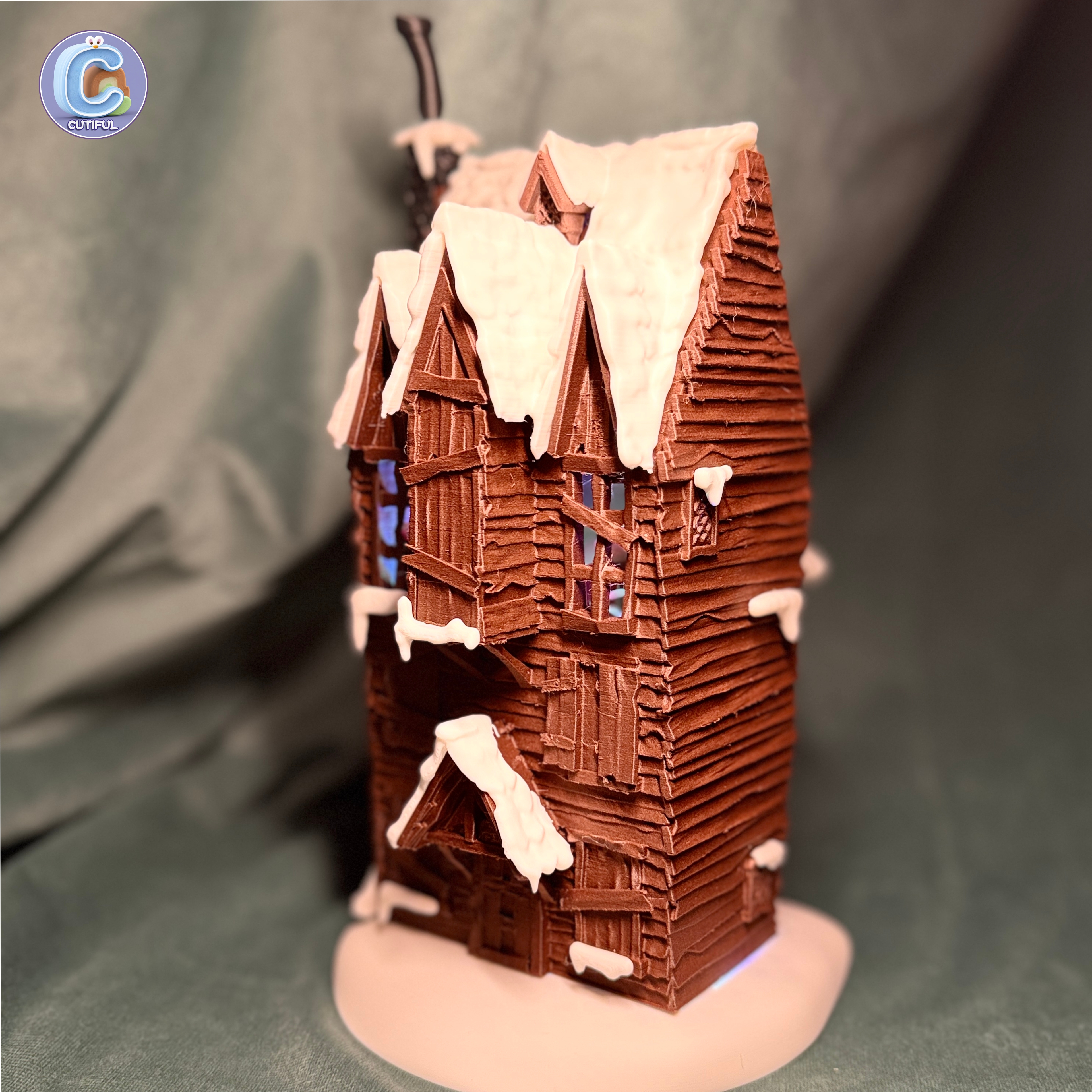 Shrieking Shack – No MMU -Harry Potter Haunted House – Multicolor – Wizard Village Diorama — thumbnail 11