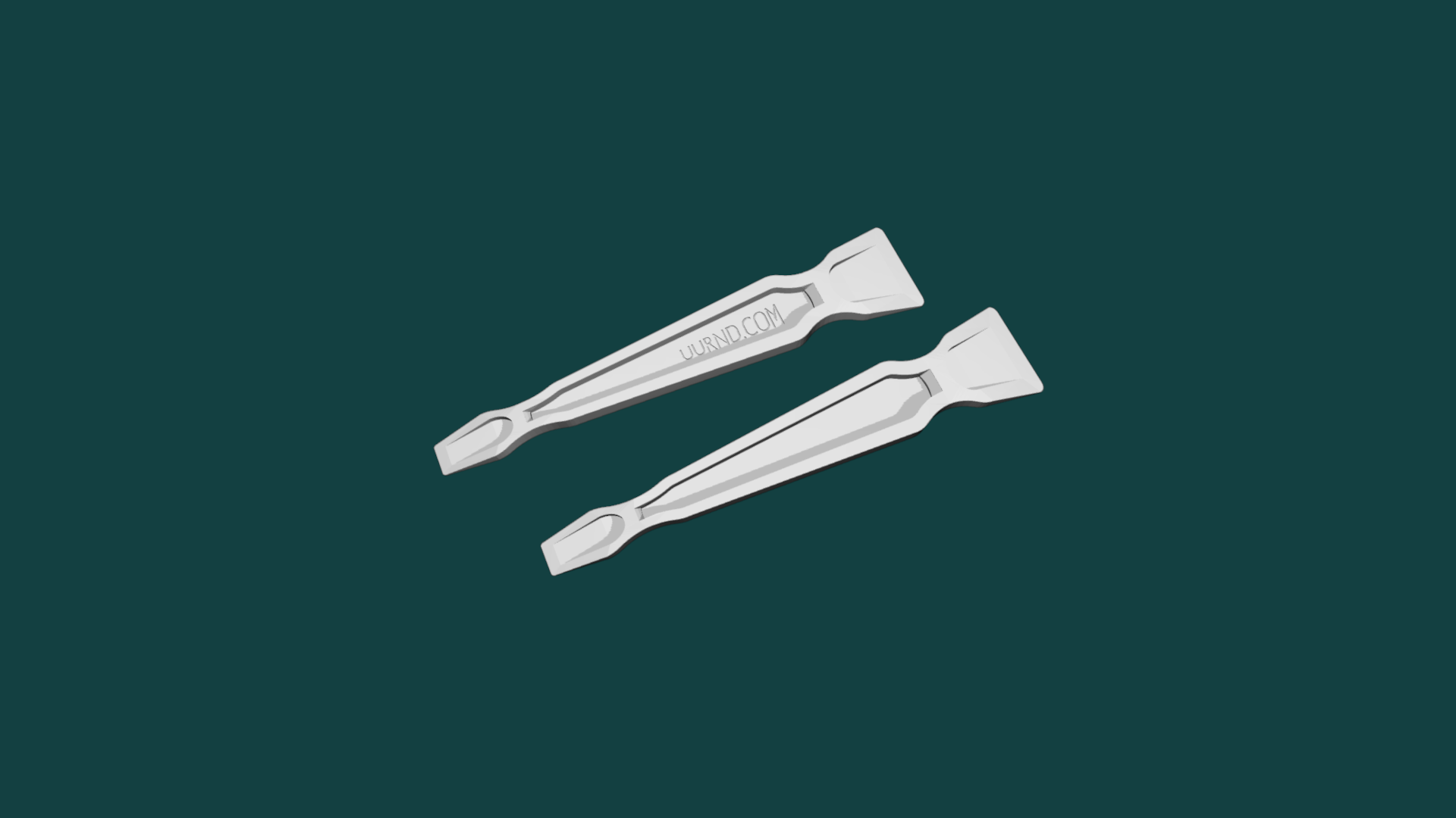 Double Ended Thermal and Solder Paste Spreading Trowel 3D model