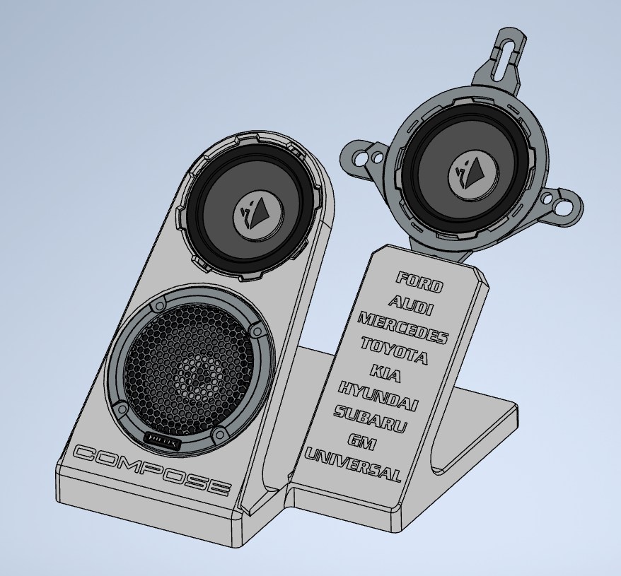 HELIX COMPOSE Ci5 M50FM-S3 stand 3D model by Audiotec Fischer GmbH