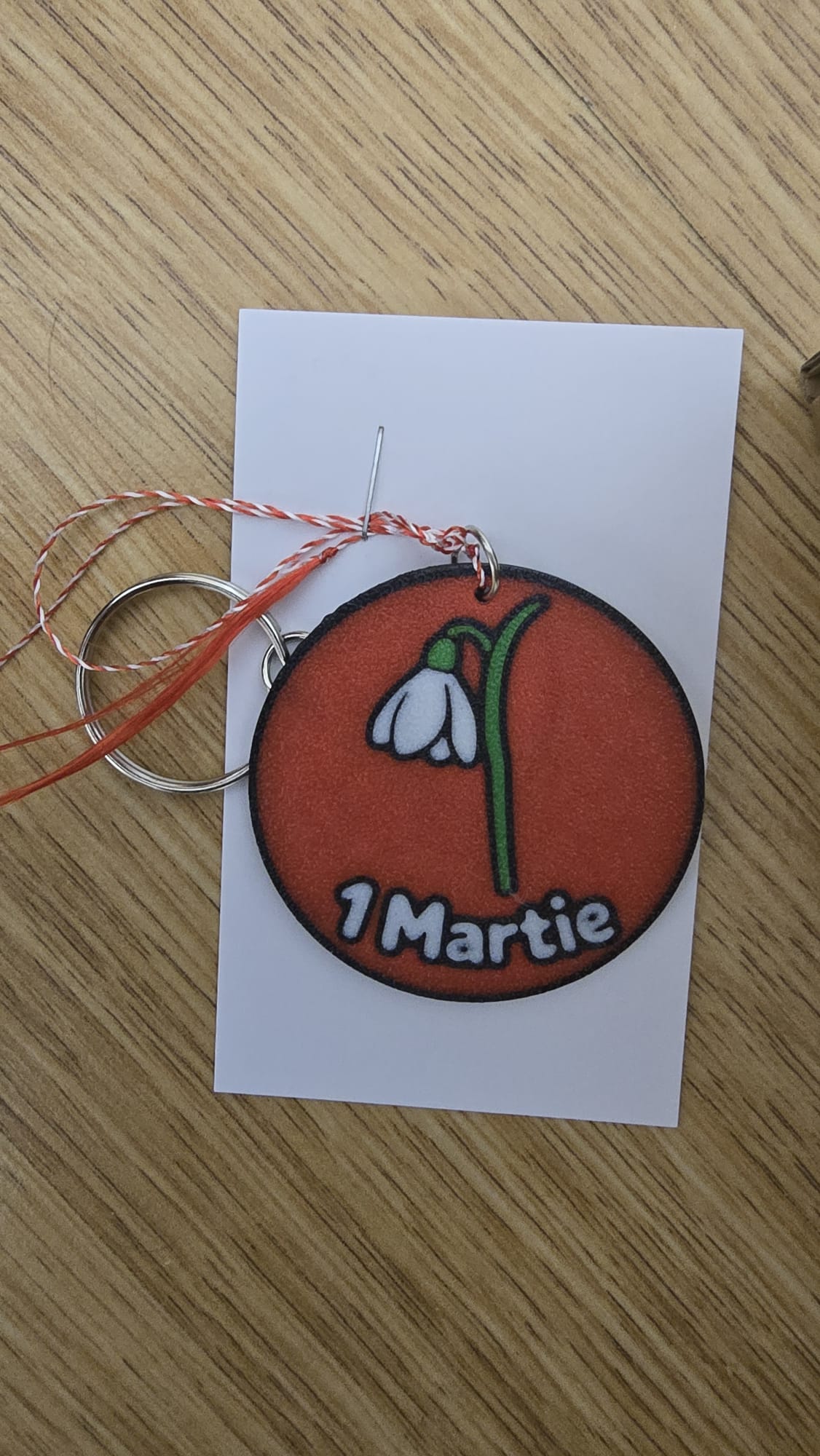 1 Martie Martisor keychain