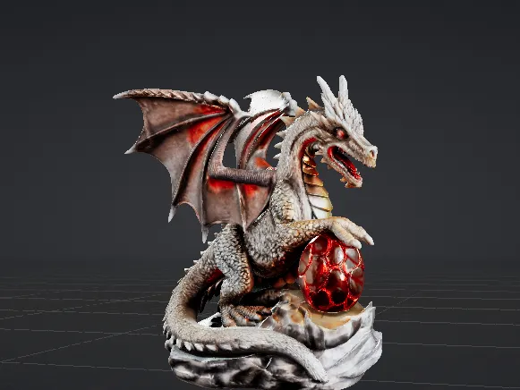 Fire Dragon With Egg – From the "Fire Dragons" Series
