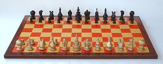 Courier Chess Set - Authentic Size, 2pc Option