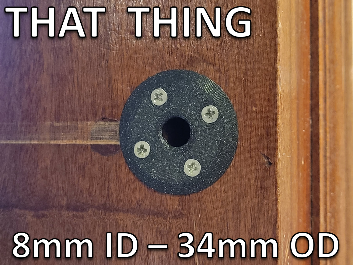 Door Latch Lock Cover Protect Stuff - 8mm ID - 34mm OD