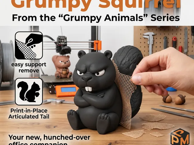 Grumpy Squirrel – From the "Grumpy Animals" Series
