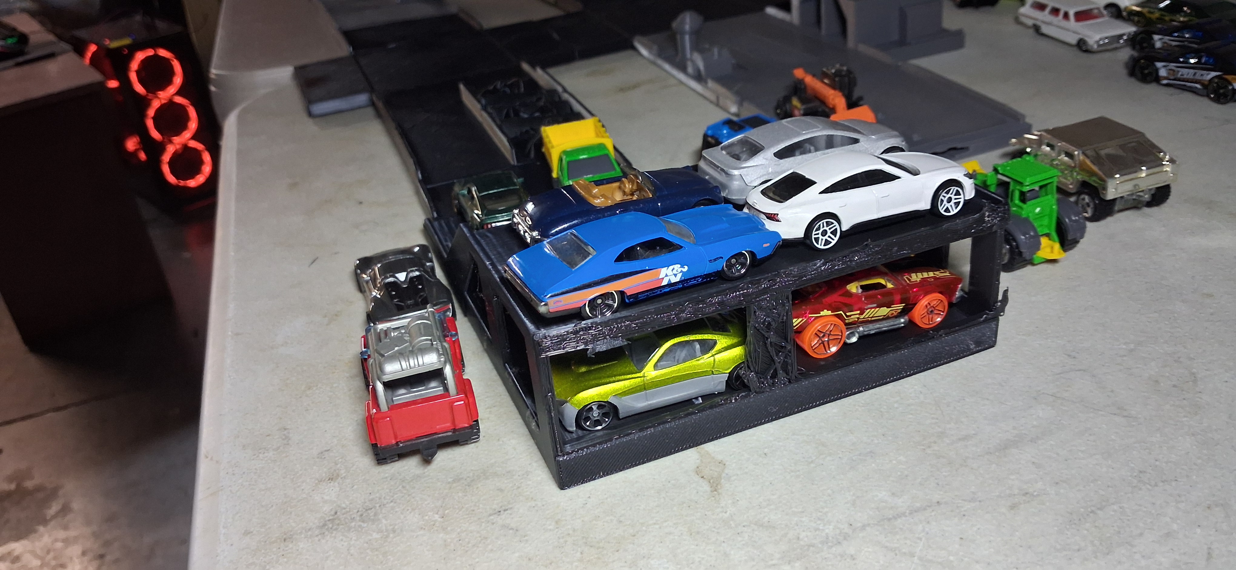 Custom City Track with Parking Garage and More for Toy Cars and Trains — thumbnail 2