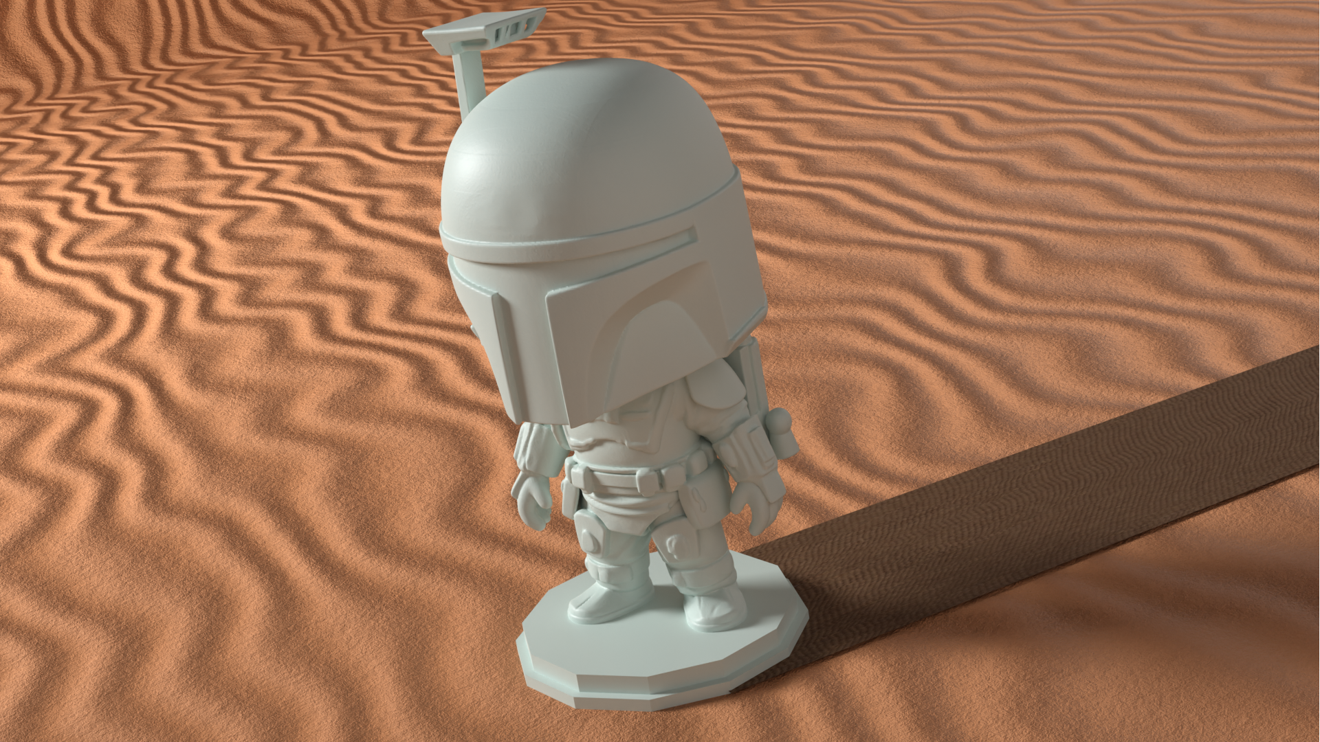 Cute Boba Fett Figurine