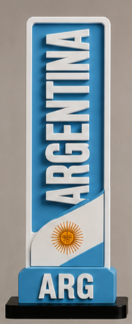 Argentina World Cup 2026 Country Plaque