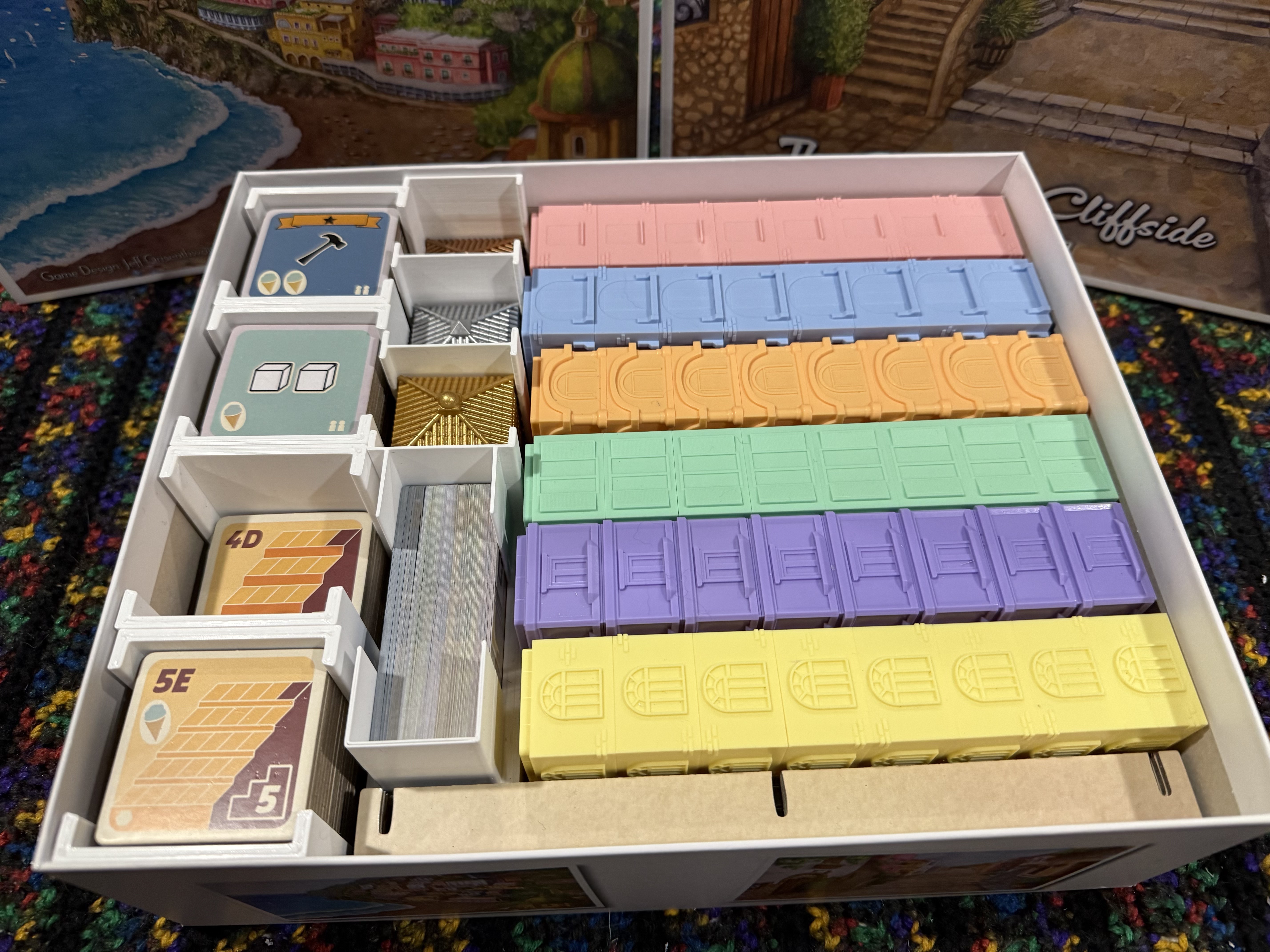 Positano Board Game Inserts, Includes The Crowded Cliffside