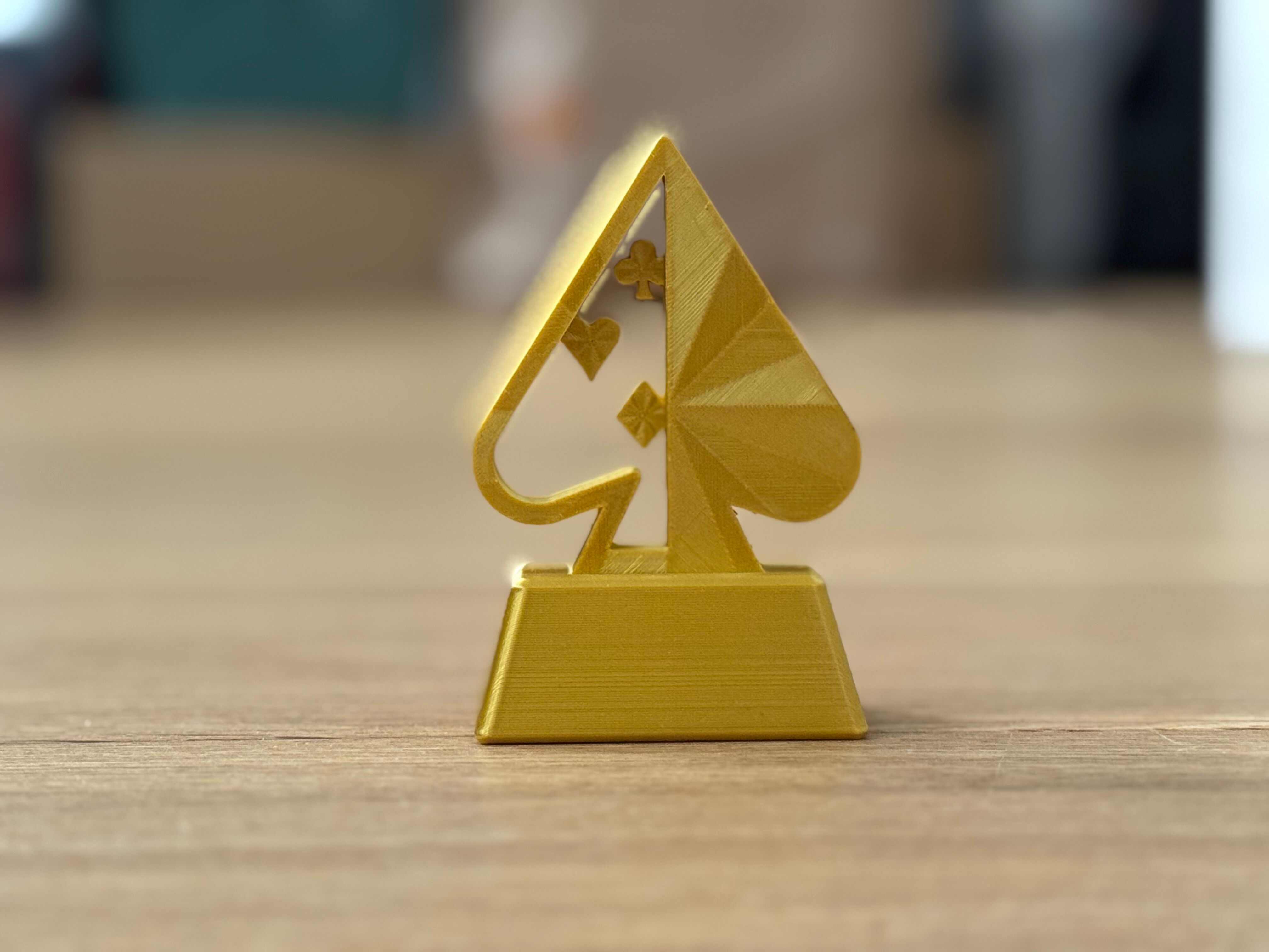 Poker trophy / card game award
