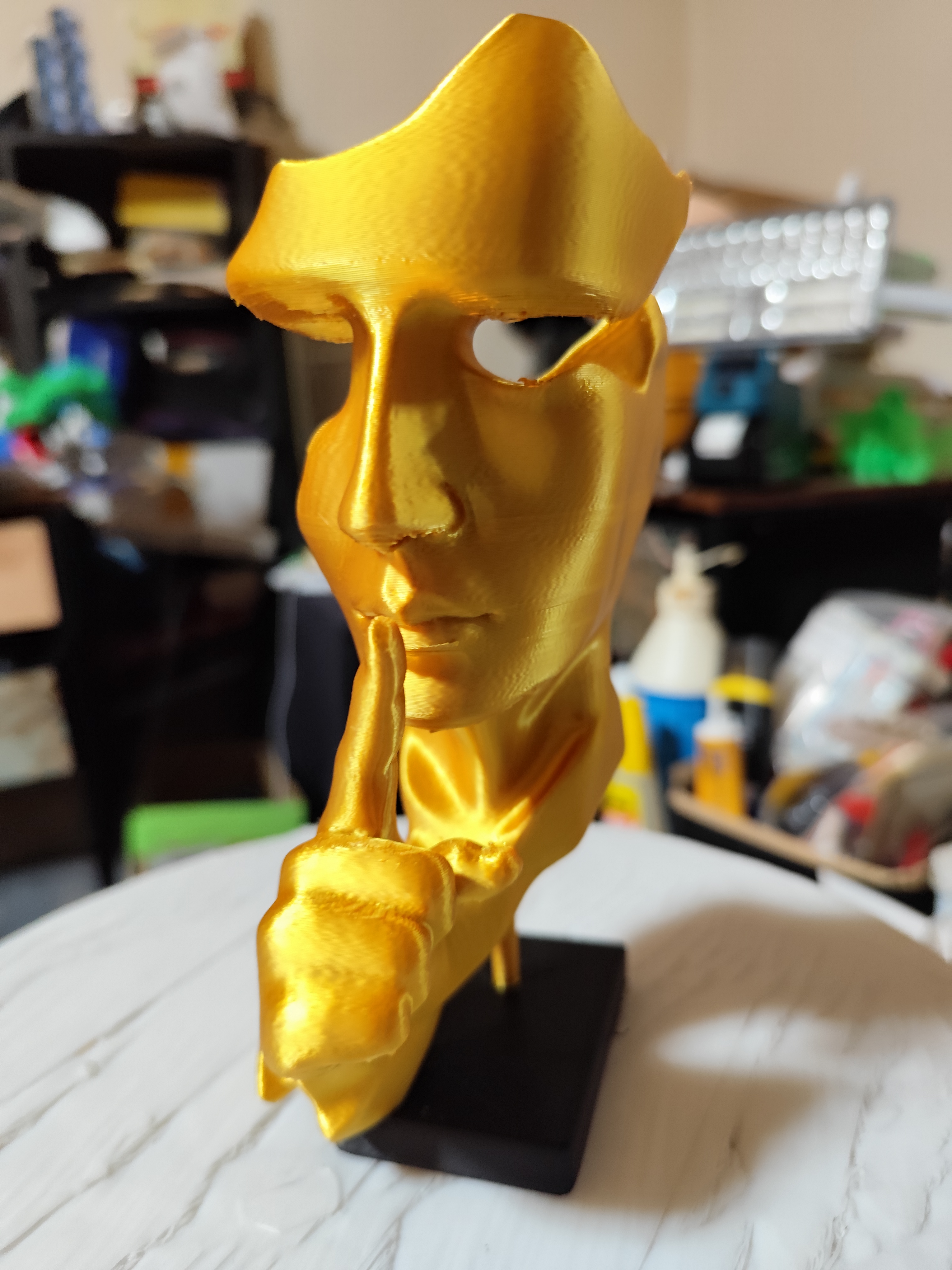 surreal face sculpture upgrade