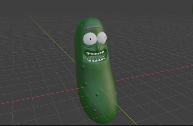 Pickle rick + keychain version
