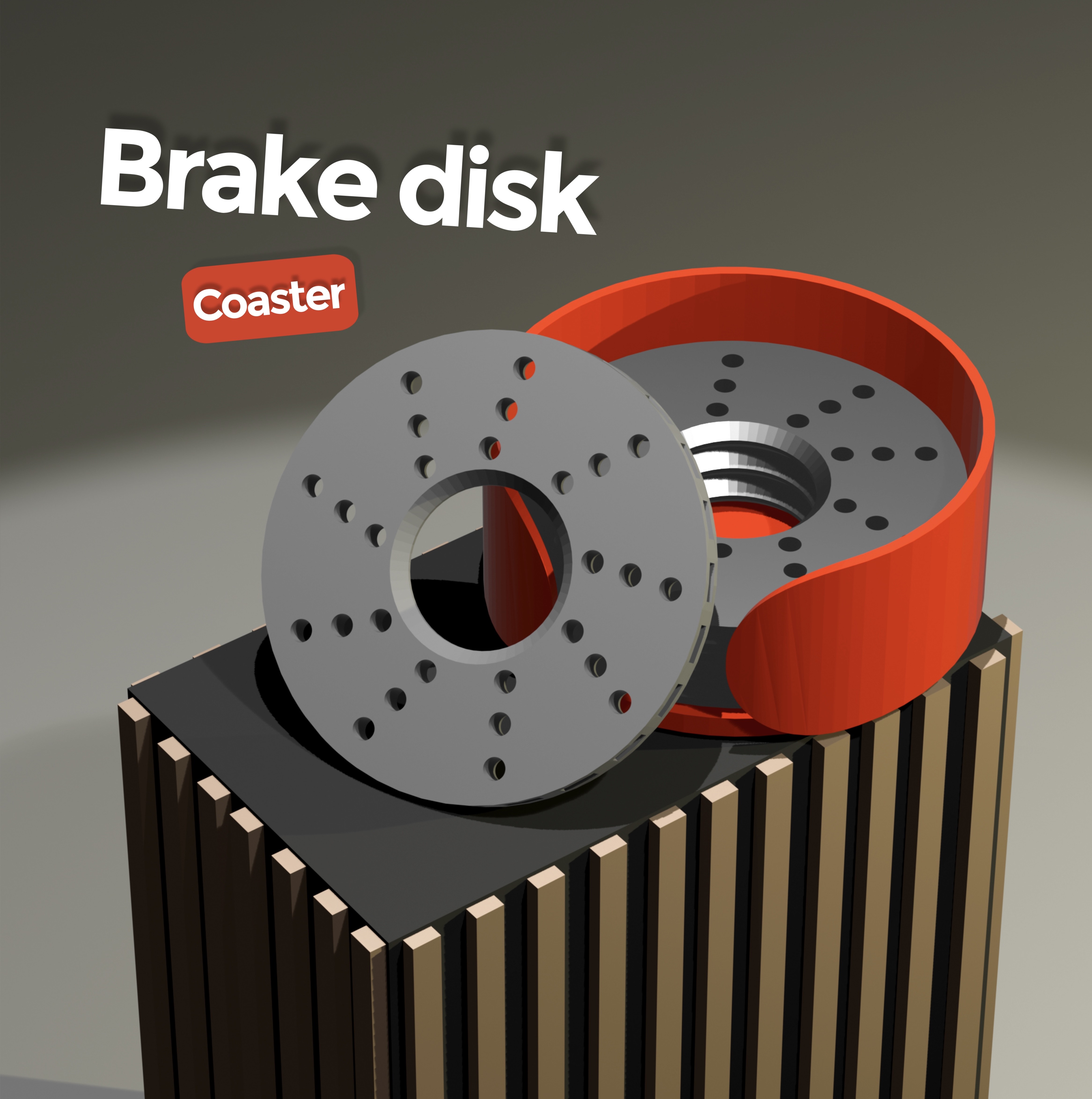 Brake disk coaster