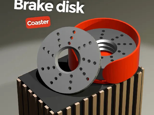 Brake disk coaster