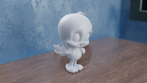Miniatura 3 do modelo 3D Chibi Tweety