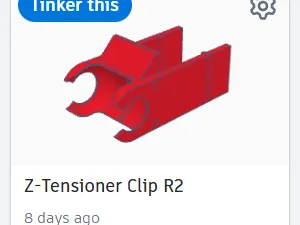 Elegoo Neptune 4 Plus Max Simplified One-Print Barrel Holder for Z-Tensioner