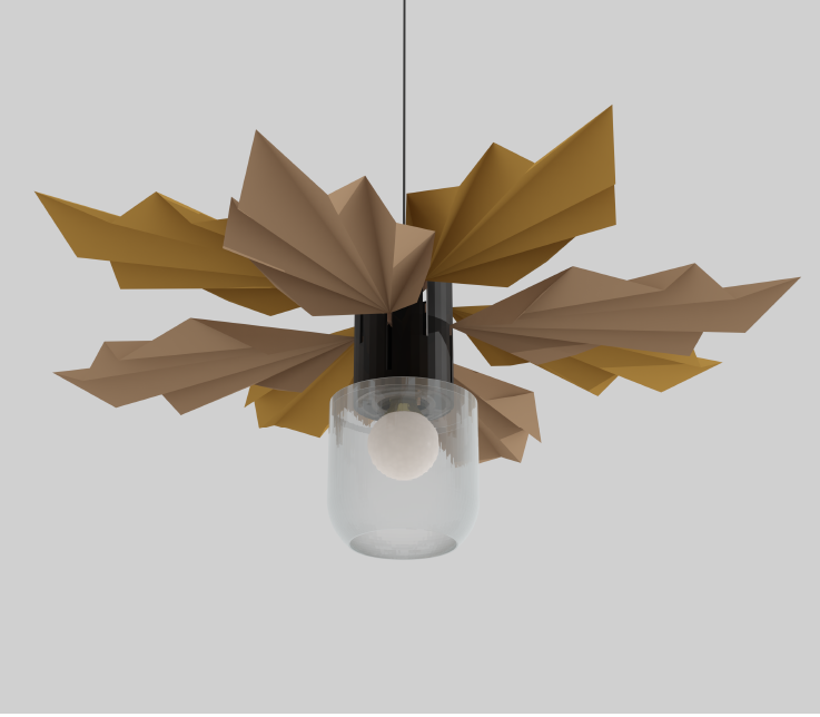 SUSPENSION ORIGAMI 3D model